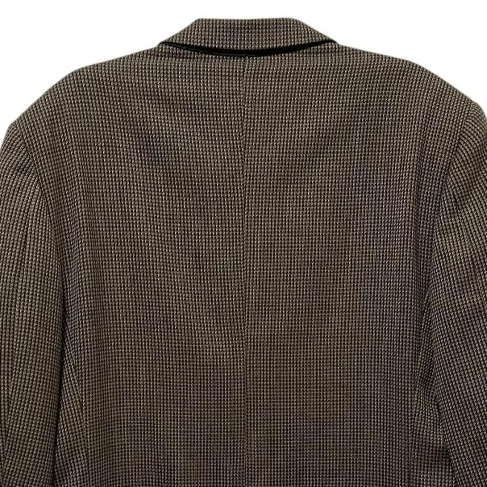 Vintage Joseph Abboud Jacobsons 100% Wool Sport Coat Jacket Tweed USA Men 43L